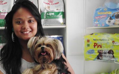 Fernanda deixou carreira de advogada para abrir Pet Shop