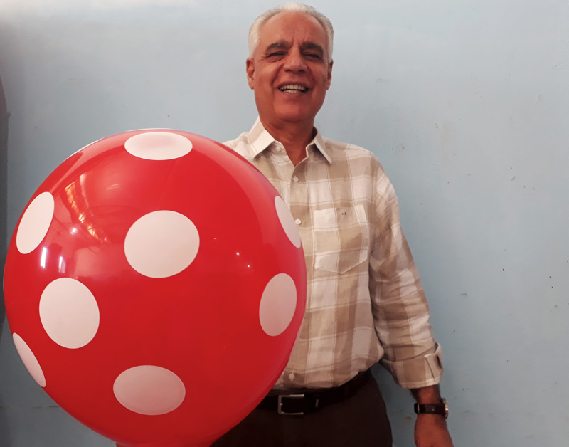 Dorival Luiz Balbino dono da fábrica de balões Riberball