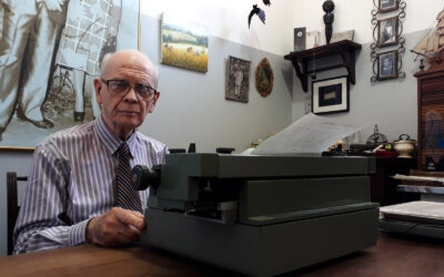 Entre a tecnologia e a máquina de escrever, ressurge Rubens Lucchetti, mestre do Pulp Fiction