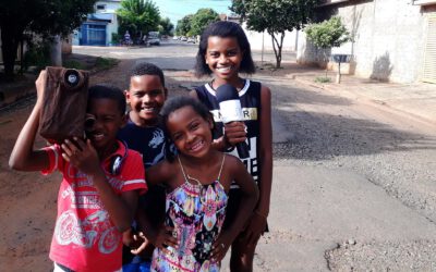 Mirella e seus irmãos são os jornalistas mirins de Ribeirão Preto
