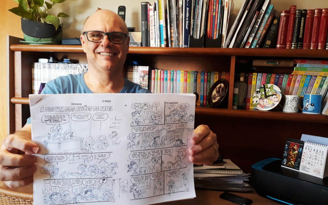Gerson escreve histórias da Turma da Mônica há 18 anos