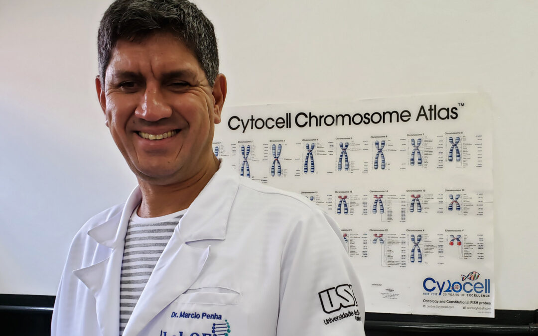 Sem a visão, Márcio se formou biólogo e fez doutorado na USP