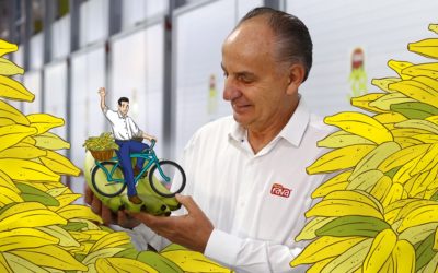 Carlos Fava começou vendendo bananas em uma bicicleta e hoje é gigante no ramo
